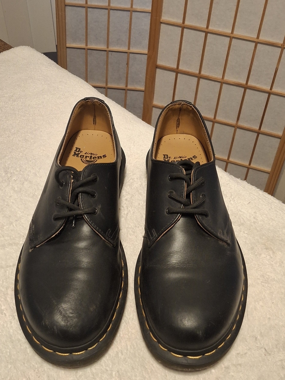 Dr. Martens Men’s Black 3-Eye Derby Shoes